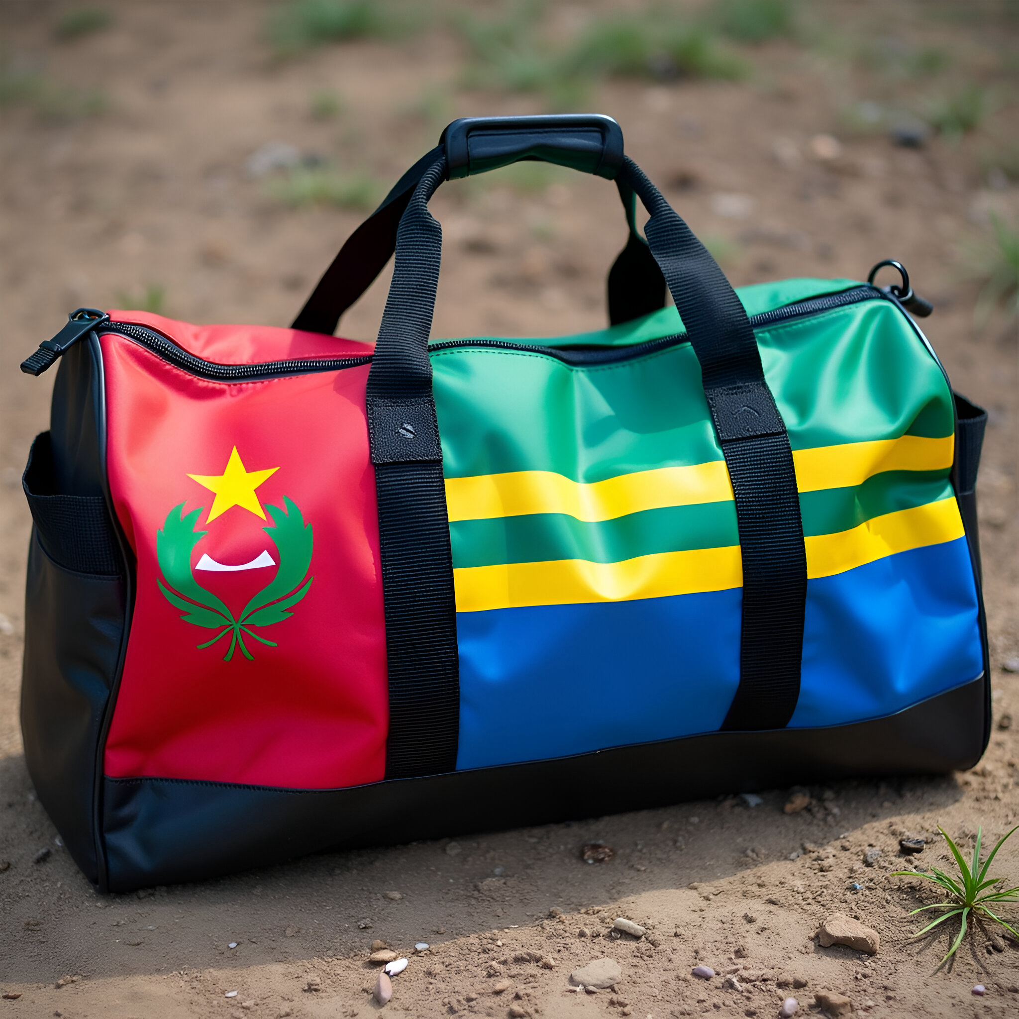 pjdrv- Heritage Flag Travel Duffel Bag